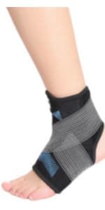 Bodyprox Ankle Support Brace, Breathable Neoprene Sleeve, Adjustable Wrap! (1 Pack)