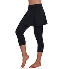 ANIVIVO Skirted Legging for Women, Yoga Legging with Skirts &Women Tennis Leggings Clothes Pockets