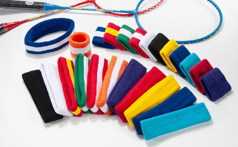 ONUPGO Sweatband Set Sports Headband Wristband Set Sweatbands Terry Cloth Wristband Wrist Sweatband Headbands Moisture Wicking Sweat Absorbing Head Band
