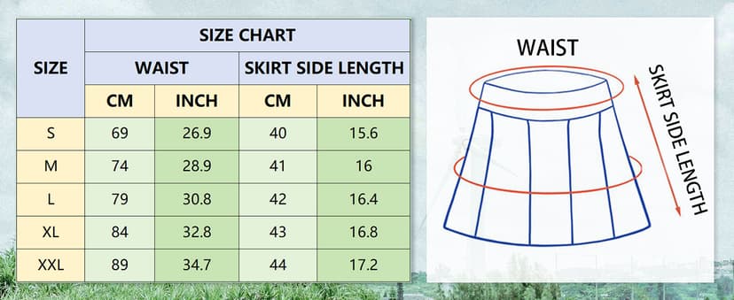 Oyamiki Women's Active Athletic Skort Lightweight Tennis Skirt Perfect for Running Training Sports Golf