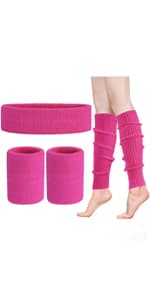 ONUPGO Sweatband Set Sports Headband Wristband Set Sweatbands Terry Cloth Wristband Wrist Sweatband Headbands Moisture Wicking Sweat Absorbing Head Band