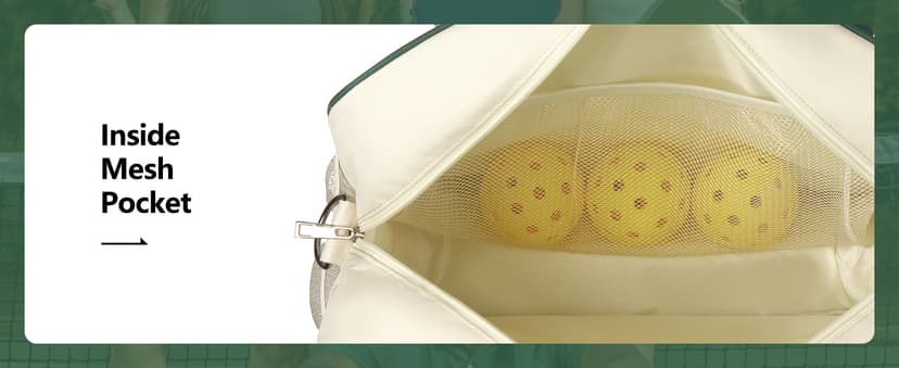 Newluck Pickleball Tote Sling Bag for Women/Men/Boy/Girl,Large Capacity,Adjustable Shoulder Strap with Fence Hook Accessories