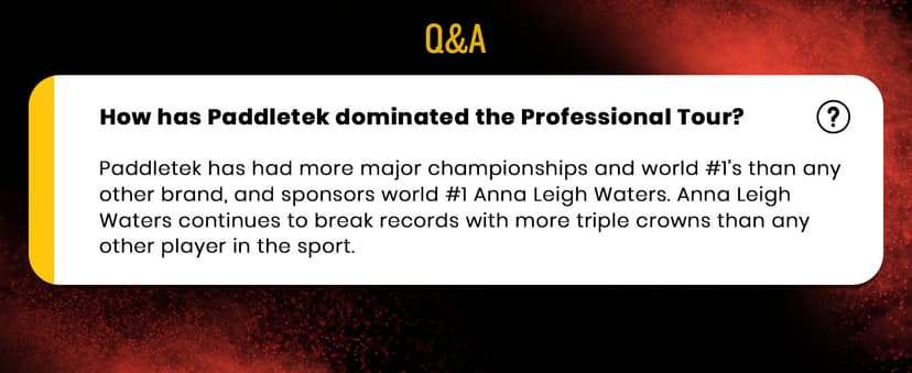 Paddletek Phoenix G6 Pickleball Paddle | Professional Pickleball Paddles with Honeycomb Core, Polycarbonate Surface, Graphite PolyCore & High Tack Performance Grip | USAPA Approved