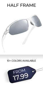 Nitrogen Polarized Wrap Around Sport Sunglasses for Men Women UV400 Protection Sun Glasses