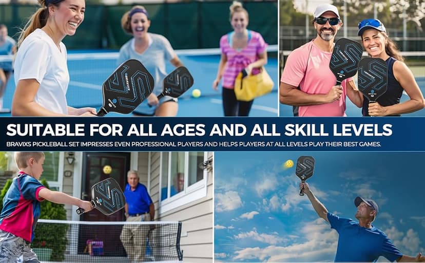 Pickleball Paddles Set of 2 USAPA Approved T700 Raw Carbon Fiber Pickleball Paddle, Friction Surface Pickleball Rackets with 4 Balls 1 Pickleball Bag, Pickle Ball Paddle Set for Men and Women