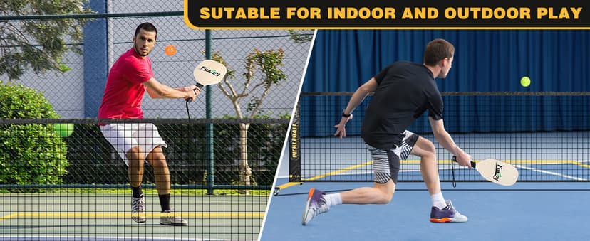 Portable Pickleball Net Set with Wheels, Regulation Size 22 FT & Half Court 11 FT, Steady Metal Frame Pickle Ball Net Set System with Carry Bag for Backyards, Driveways, and Garages