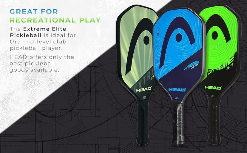 Head Extreme Elite Fiberglass Paddle with Honeycomb Polymer Core & Comfort Grip