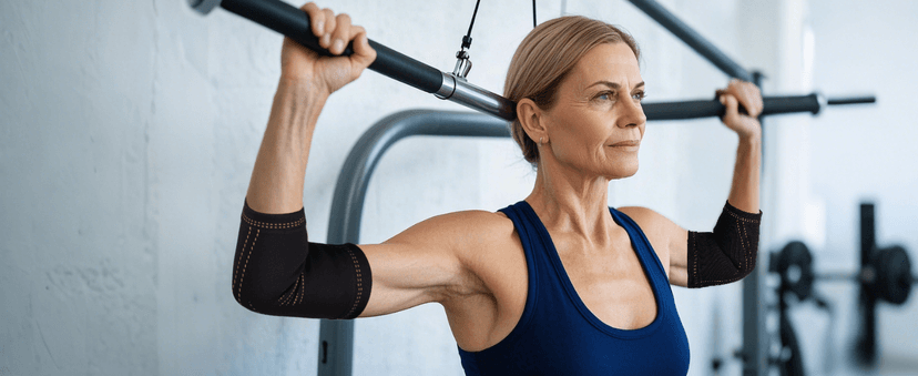 Elbow Brace for Tendonitis and Tennis Elbow for Women,Copper Elbow Compression Sleeve for Golfers Elbow Pain Relief | Arm Support Fit for Men Weight lifting Workouts, Recovery, Arthritis