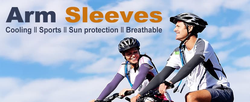 YQXCC 4 Pairs Arm Sleeves for Men Women, UPF 50 Cooling UV Sun Protection Sports Compression Sleeves