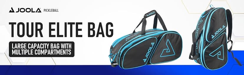 JOOLA Tour Elite Pickleball Bag - Backpack & Duffle Bag for Pickleball Paddles & Accessories - Holds 4+ Paddles - Includes Fence Hook - Choose from Multiple Colors.