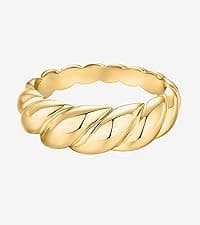 PAVOI 18K Gold Plated 3 Rings Set | Gold Stacking Rings for Women | Stacking Ring Set