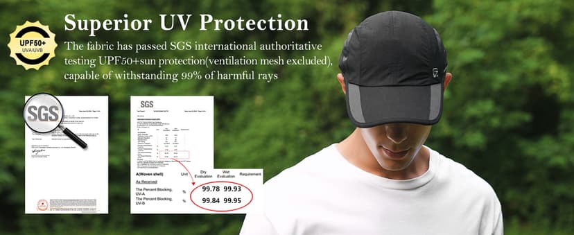 GADIEMKENSD Quick Dry Run Hat Cooling Breathable Mesh