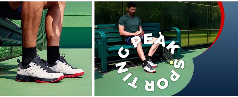 FitVille Tennis Shoes for Men Pickleball Shoes Sneakers | Court Racquetball Athletic Shoes for Racquet Sport | Wide Toe Box & Arch Support