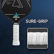 JOOLA Ben Johns Hyperion Pickleball Paddle - Select Raw Carbon Surface or Carbon Abrasion Surface for Increased Power and Spin - Elongated Grip Handle - Carbon Fiber Pickleball Paddle - USAP Approved