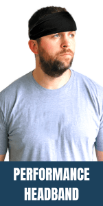 Kenz Laurenz Sweatband Set Cotton Sports Headband Terry Cloth Wristband Moisture Wicking Sweat Absorbing Head Band Athletic Exercise Basketball Wrist Sweatbands and Headbands