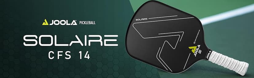 JOOLA Solaire Professional Pickleball Paddle with Carbon Friction Surface - Ideal Combination of Spin, Power, & Control - Pickleball Racket with Reactive Polypropylene Honeycomb Core 14mm