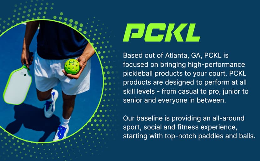 PCKL Optic Speed Pickleball Balls | Choose Indoor or Outdoor Pickleballs | USAPA Tournament Aproved | 4 Pack Crack-Resistant