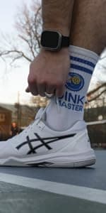 Performance Pickleball Crew Socks, Great Gift For Pickleball Lovers, Mens and Womens, One Size 8-13