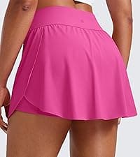 CRZ YOGA 4-Way Stretch Skirts for Women High Waisted Work Casual Golf Tennis Skirt Skorts with 5 Pockets