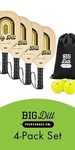 Big Dill Pickleball Paddle Cover Only - Neoprene Pickleball Paddle Sleeve, Pickle Ball Paddle Covers or Pickleball Paddle Case for Pickleball Paddles