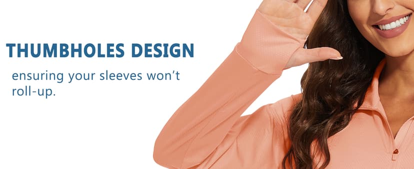 MAGCOMSEN Women's UPF 50+ Lightweight Athletic Jacket Sun Protection Full Zip Long Sleeve Shirts Hiking Outdoor Pockets