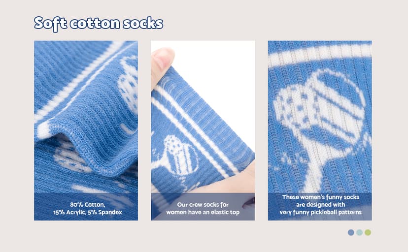 Moyel Socks Women, 5 Pairs of Funny Cute Socks Gifts for Women