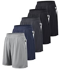 BALENNZ Athletic Shorts for Men with Pockets and Elastic Waistband Quick Dry Activewear