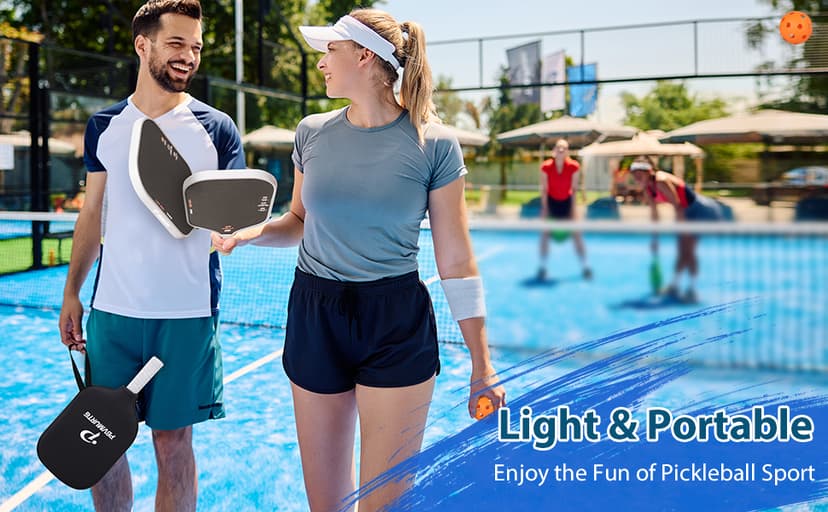 Leo Series Carbon Fiber Pickleball Paddle – 16mm Roar-Powered Core for Dominance & Precision, USAPA Approved Thermoformed Pickleball Paddles, T700&3K Raw Carbon Fiber Pickleball Racket.