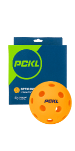 PCKL Optic Speed Pickleball Balls | Choose Indoor or Outdoor Pickleballs | USAPA Tournament Aproved | 4 Pack Crack-Resistant