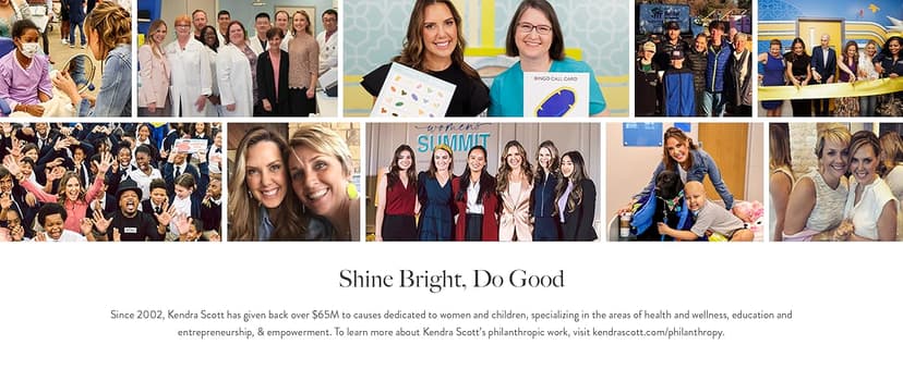 Kendra Scott Pickleball Short Pendant Necklace, Fashion Jewelry for Women