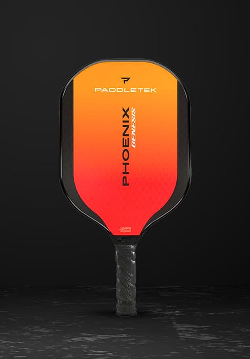 Paddletek Phoenix G6 Pickleball Paddle | Professional Pickleball Paddles with Honeycomb Core, Polycarbonate Surface, Graphite PolyCore & High Tack Performance Grip | USAPA Approved