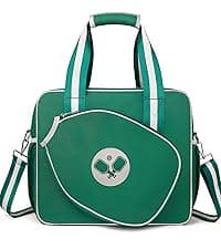 Newluck Pickleball Tote Sling Bag for Women/Men/Boy/Girl,Large Capacity,Adjustable Shoulder Strap with Fence Hook Accessories