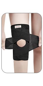 Galvaran Knee Brace with Side Stabilizers for Meniscal Tear Knee Pain ACL MCL Arthritis Injuries Recovery, Breathable Adjustable Knee Support for Men and Women