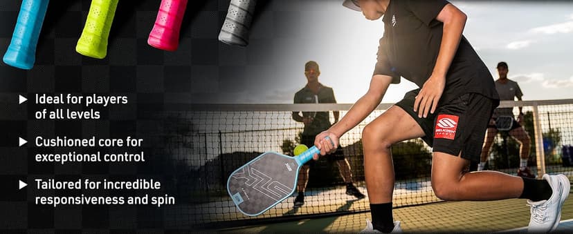 Selkirk Sport SLK Halo Raw Carbon Fiber Pickleball Paddle | Designed in The USA | Choose from The T700 Raw Carbon Fiber Power, The 18k Ultraweave Control, or The Kevlar Linkweave Thermoformed Pro