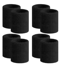 BEACE Sweatbands Sports Wristband for Men & Women - Moisture Wicking Athletic Cotton Terry Cloth Sweatband for Tennis, Basketball, Running, Gym, Working Out