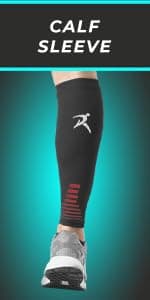 Rymora Calf Compression Sleeves Men Women - Leg Compression Sleeve Footless Socks - Shin Splint Relief Fitness Running