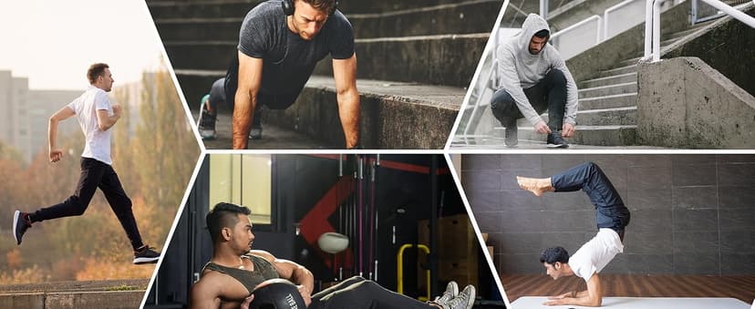 G Gradual Men's Sweatpants with Zipper Pockets Tapered Joggers for Men Athletic Pants for Workout, Jogging, Running