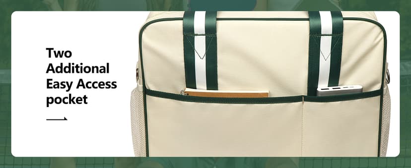 Newluck Pickleball Tote Sling Bag for Women/Men/Boy/Girl,Large Capacity,Adjustable Shoulder Strap with Fence Hook Accessories