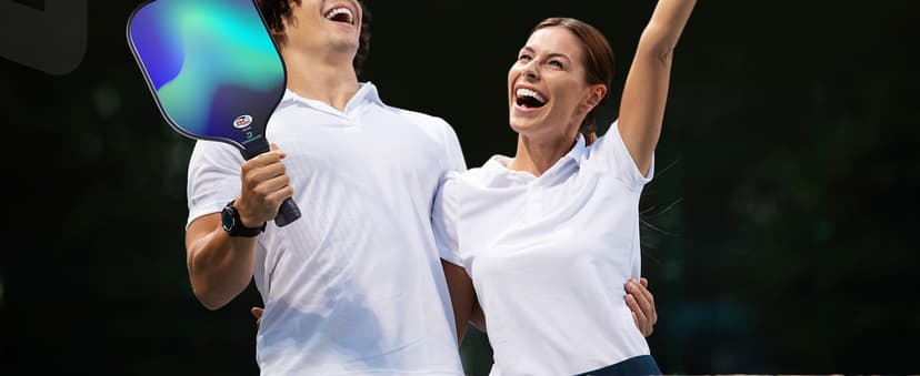 VINSGUIR Pickleball Paddle Set of 2, USAPA Approved Lightweight Fiberglass Rackets with Honeycomb Core, 4 Pickleballs & Carrying Bag, Ideal for Beginners & Gift