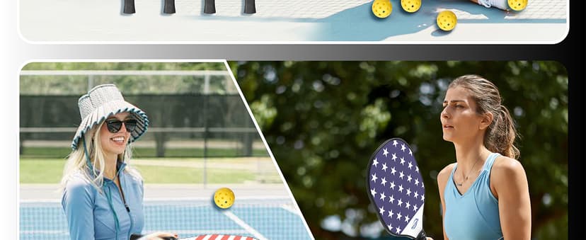 Pickleball Paddles Set of 4,USAPA Approved,4 Indoor&Outdoor Pickleball Balls, Carrying Bag, 4 Cooling Towels,4 Pack Paddles,Pickleball Paddles Pack Gifts for Beginner&Pro