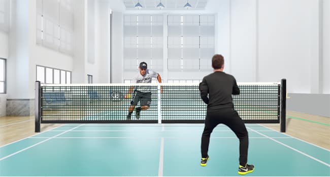 Pro-Grade In-Ground Pickleball Net with Brass Crank Handle,Galvanized Steel Sleeves,Tournament Regulation Size,Heavy Duty Pickleball Post for Indoor Gym or Outdoor Court