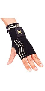 THX4COPPER Compression Wrist Sleeve - Copper Infused Wrist Support for Men &Women-Improve Circulation and Recovery(1 Pair)