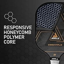 JOOLA Stratos or Essentials Pickleball Paddle – Reinforced Fiberglass Surface, Honeycomb Polypropylene Core, USAPA Approved, Durable & Beginner-Friendly Pickleball Racket with Comfortable Grip