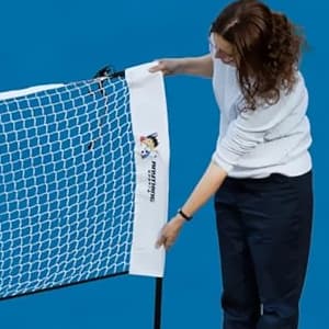 Deluxe Heavy Duty Pickleball Net with Wheels 2.0