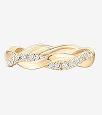 PAVOI 18K Gold Plated 3 Rings Set | Gold Stacking Rings for Women | Stacking Ring Set