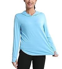 MAGCOMSEN Women's UPF 50+ Lightweight Athletic Jacket Sun Protection Full Zip Long Sleeve Shirts Hiking Outdoor Pockets