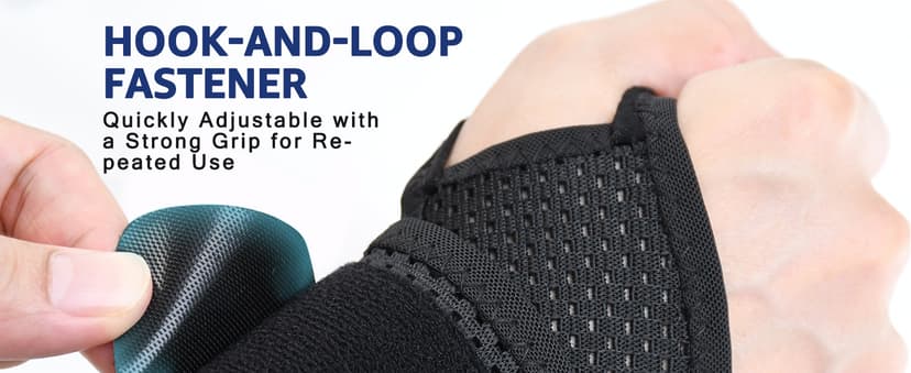 HiRui 2-Pack Ultra-Thin Mesh Wrist Wraps - Breathable, Adjustable Wrist Support for Workouts & Daily Use - Unisex Wrist Brace for Pain Relief, Tendonitis, Carpal Tunnel - One Size Fits All (Black)