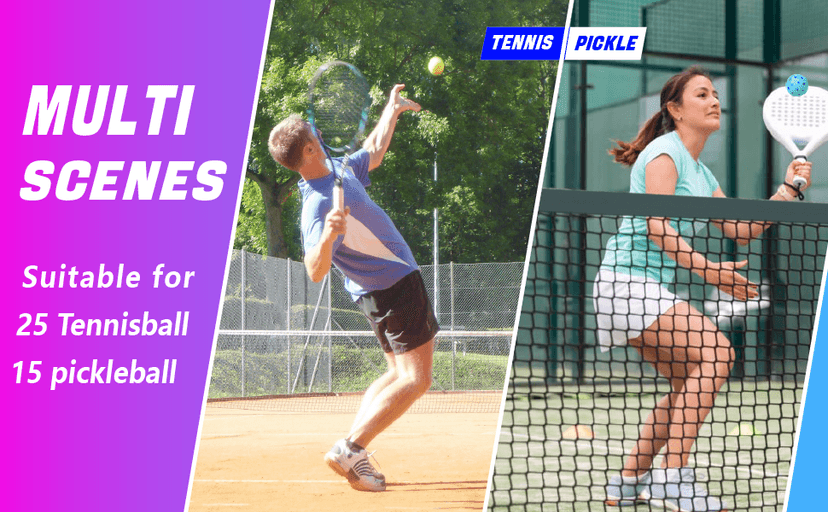 Portable Pickleball & Tennis Ball Hopper Basket Picker Upper,Tennis Hopper Basket with Handle for Easy Pickup,Tennis Ball Basket Pickup Hopper for Picking and Storage Training Tool for Ball