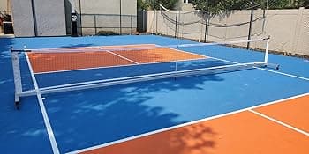 Dominator Standard Portable Pickleball Net - Heavy Duty Indoor/Outdoor Portable Regulation Pickleball Net - USAPA Compliant Net - Includes Rolling Carry Bag & Locking Wheels