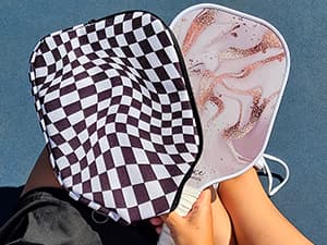 Pickleball Paddle Sleeve | Canvas Cover with Padding and Zipper | Protective Paddle Case for Rackets | Lightweight Pickleball Holder for Storage | Cover Only | Elongated & Standard Size